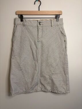 Women’s Anthropologie Pilcro & Letterpress Railroad Denim Striped Skirt size 25